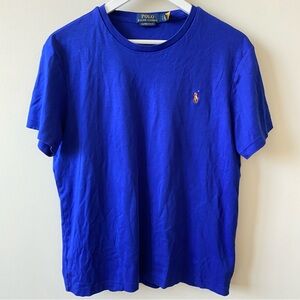 Ralph Lauren Men's Royal Blue Tee Men’s Size Large Custom Slim Fit